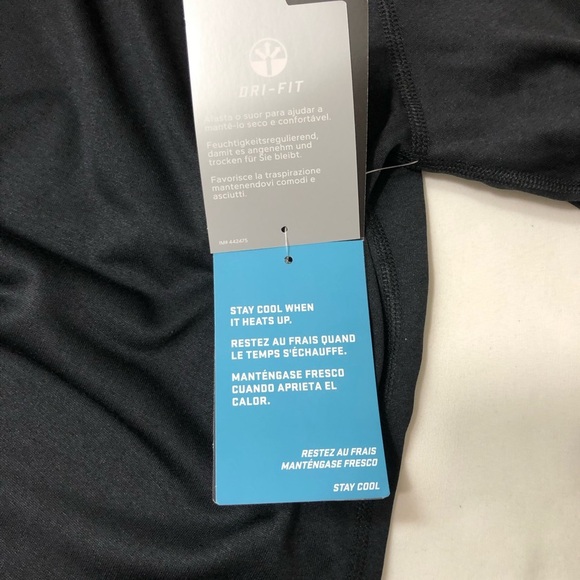 Nike Women’s Style 453182 Crew Neckline Training Black Long Sleeves T-shirt L - Picture 8 of 12